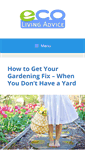 Mobile Screenshot of ecolivingadvice.com